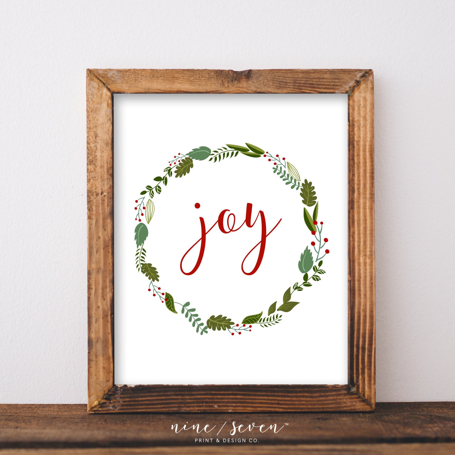 Digital Download Joy Printable 5x7 and 8x10