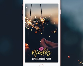 Bachelorette Party Snapchat Geofilter, Bachelorette Snapchat Filter, Bachelorette Party Girls Weekend Custom Kiss Bachelorette Filter