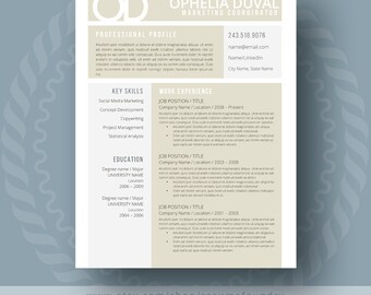 Creative Resume Template - the Ophelia
