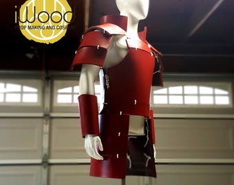 Samurai Armor Naruto Cosplay Hashirama Anime Costume Sengu Ninja Hokage LARP