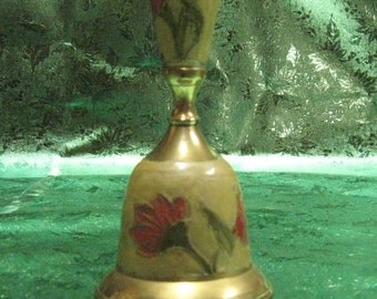 Vintage Hand Painted brass Bell made in India
