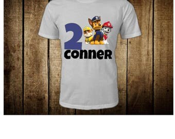 Paw Patrol Birthday Shirt, Birthday Shirt, Paw Patrol Party Supplies, Paw Patrol Iron On Transfer, Digital Download, Paw Patrol Iron On