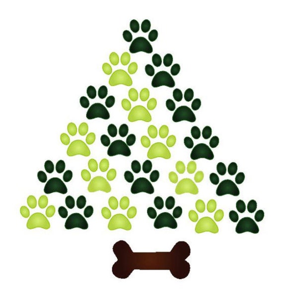 Download christmas paw tree svg tree svg christmas tree svg paw svg