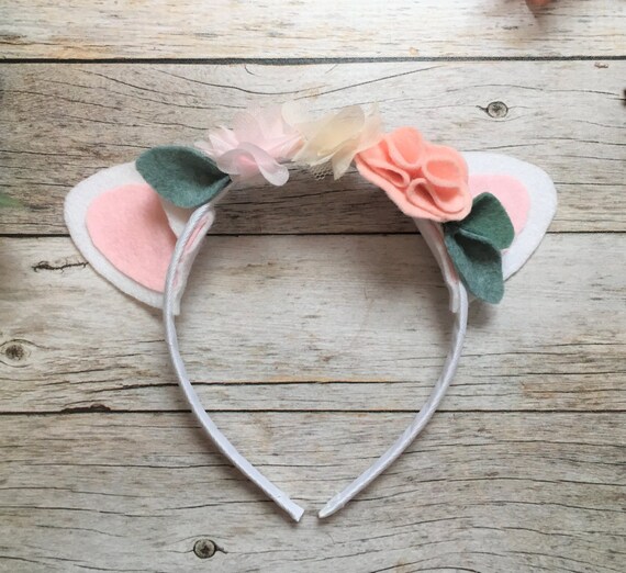 Easter Headband Lamb Headband Felt Flower Headband Little