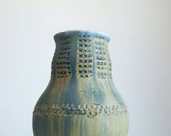 Mid century studio art pottery vase