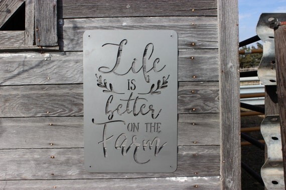 Life is Better on the Farm Metal Wall Decor Life is Better on the Farm Metal Wall Decor