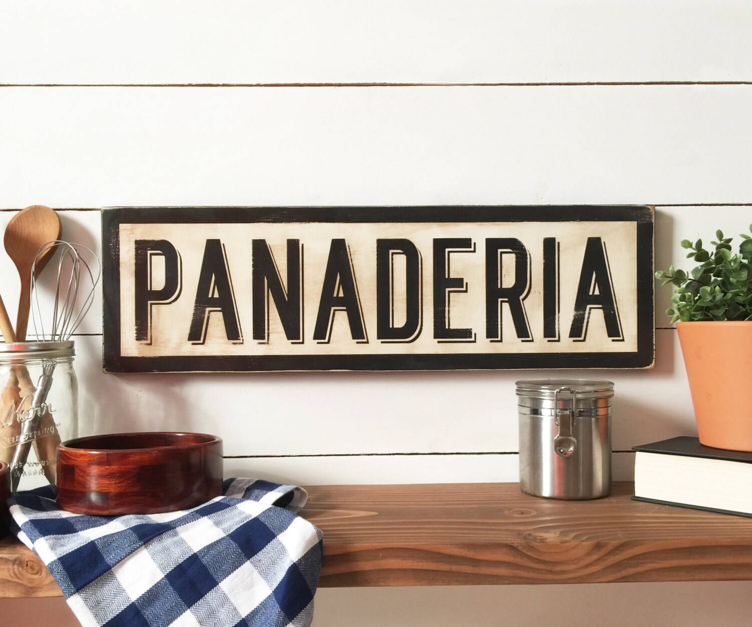 Spanish Bakery Wooden Sign Wood Sign Bakery Sign Spanish