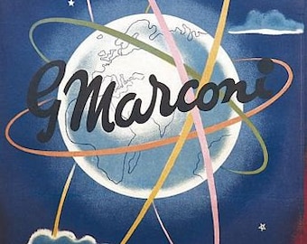 Vintage Marconi Advertising Poster A3 Print