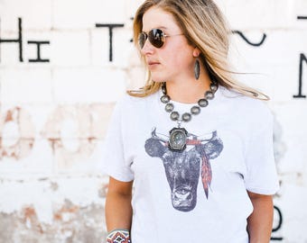 Cow Tee, Cow Shirt, Ranch, Cowgirl Shirt, Farm, Farm Life, Cow, Cow Love, Country Love Shirt , Hippie, Hipster Shirt , Rodeo,Hippie Cow