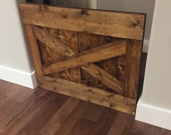 Baby Gate, Barn Door Baby Gate, Wood Baby Gate
