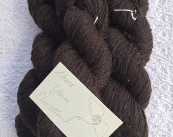 100% Pure Wool Yarn, Reclaimed Yarn, Recycled Yarn, Upcycled Yarn, Economical Yarn, Worsted Weight, Crochet Yarn, Craft Yarn - Dark Brown