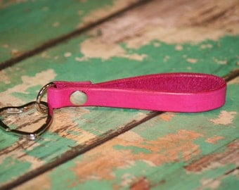 Personalized Leather Keychain, Hand made, Key Chain, Heart Shape Key ring, Hand Crafted, Initials keychain