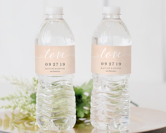 Printable Water Bottle Label Water Bottle Label Template