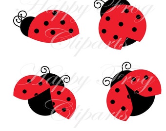 Ladybug clip art | Etsy