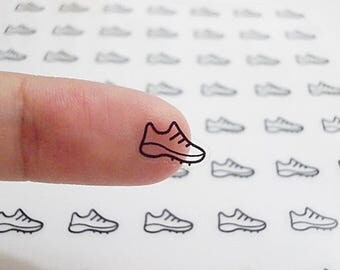 CLEAR Sport Shoes Planner Stickers, Shoes Stickers, Sport Stickers, Workout Stickers, Erin Condren Planner Stickers, Transparent (st262s)