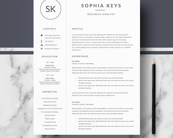 professional resume template minimalist resume ms word cv template cover letter references resume writing guide instant download - Minimalist Resume Template professional resume template minimalist resume ms word cv template cover letter references resume writing guide instant download - Minimalist Resume Template