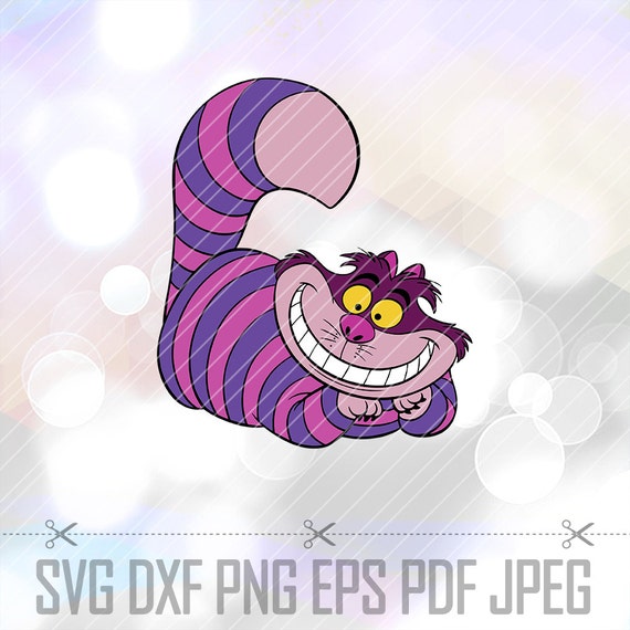 SVG DXF Cheshire cat Layered Cut File Cricut Design Silhouette