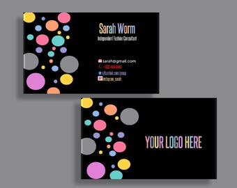 Lularoe business cards Business cards home office approved consultant Custom card retailer Digital card home office approved black card biz