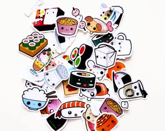 Cute food stickers | Etsy