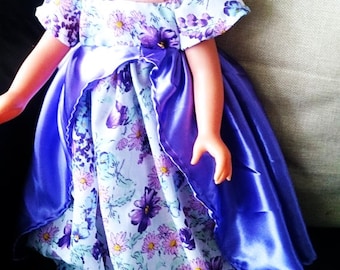 Purple Butterfly Ball Gown Dress