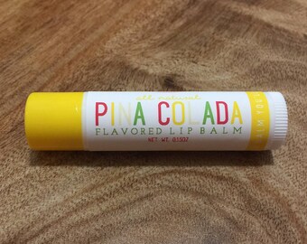 PINA COLADA Lip Balm - All Natural - Homemade