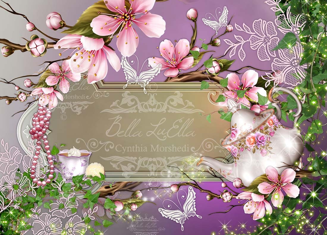 Tea Party Invitation Blank Downloadable