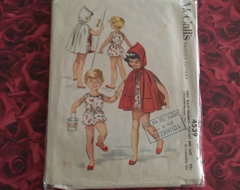 50's Vintage Girls McCalls Sewing Pattern