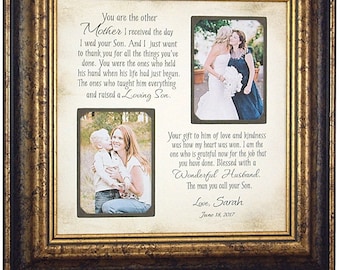 Mother In Law Gift, Mother of the Groom Gift, Mother of Groom Photo Frame, In Law Quote, mother groom quote, parents of the groom, 16x16