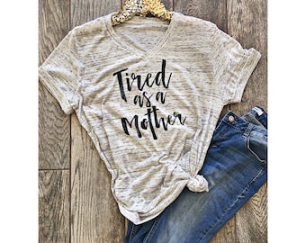 Tired as a Mother Boyfriend Style Tee. Unisex Tee Cute Shirt Graphic Tee . Motherhood . Mom Life . Pregnancy . New mom gift . Marble tee