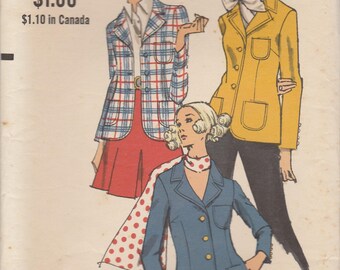 Vintage Blazer Pattern Vogue 7679 Size 8 Uncut