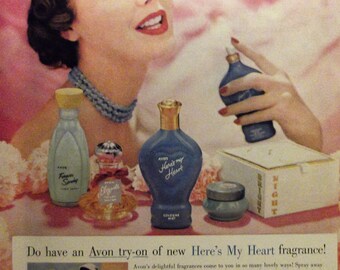 AVON COSMETICS Original Vintage Advertising Beauty Products Cosmetics Bathroom Wall Decor Additional Ads Ship FREE Ready To Frame