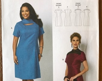 UNCUT Misses' Dress Sewing Pattern Butterick 5827 Size XS-XL Shift Dress, Casual Dress, Easy Dress, Work Dress, Party Dress, Connie Crawford