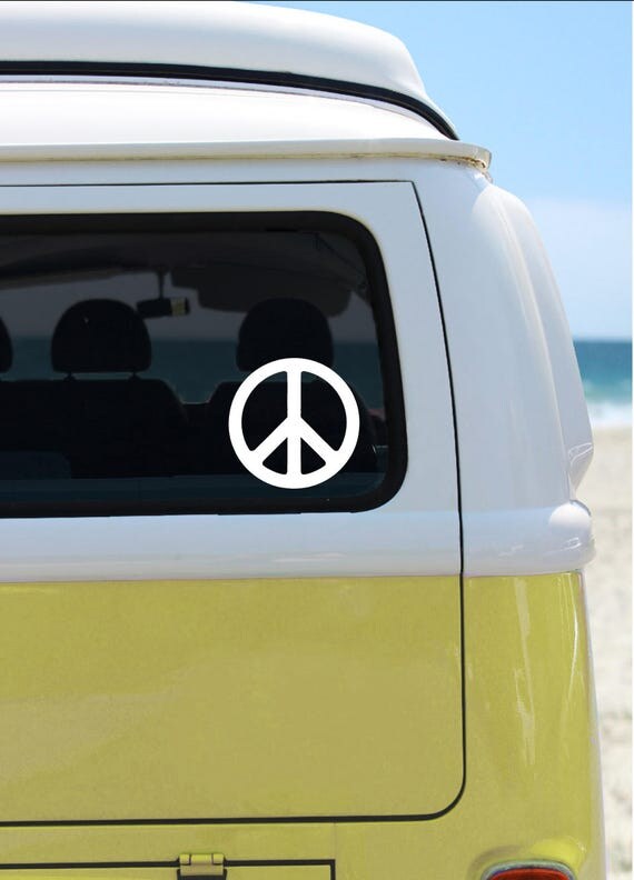 Peace Sign Vinyl Decal Car Decal Laptop Sticker Window