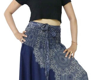 Women's Boho Skirts Maxi Skirts Gypsy Dress Skirt Rayon Dress Skirt Hippie Skirts Summer Beach Dress Long Skirt Bohemian Navy Party Skirts