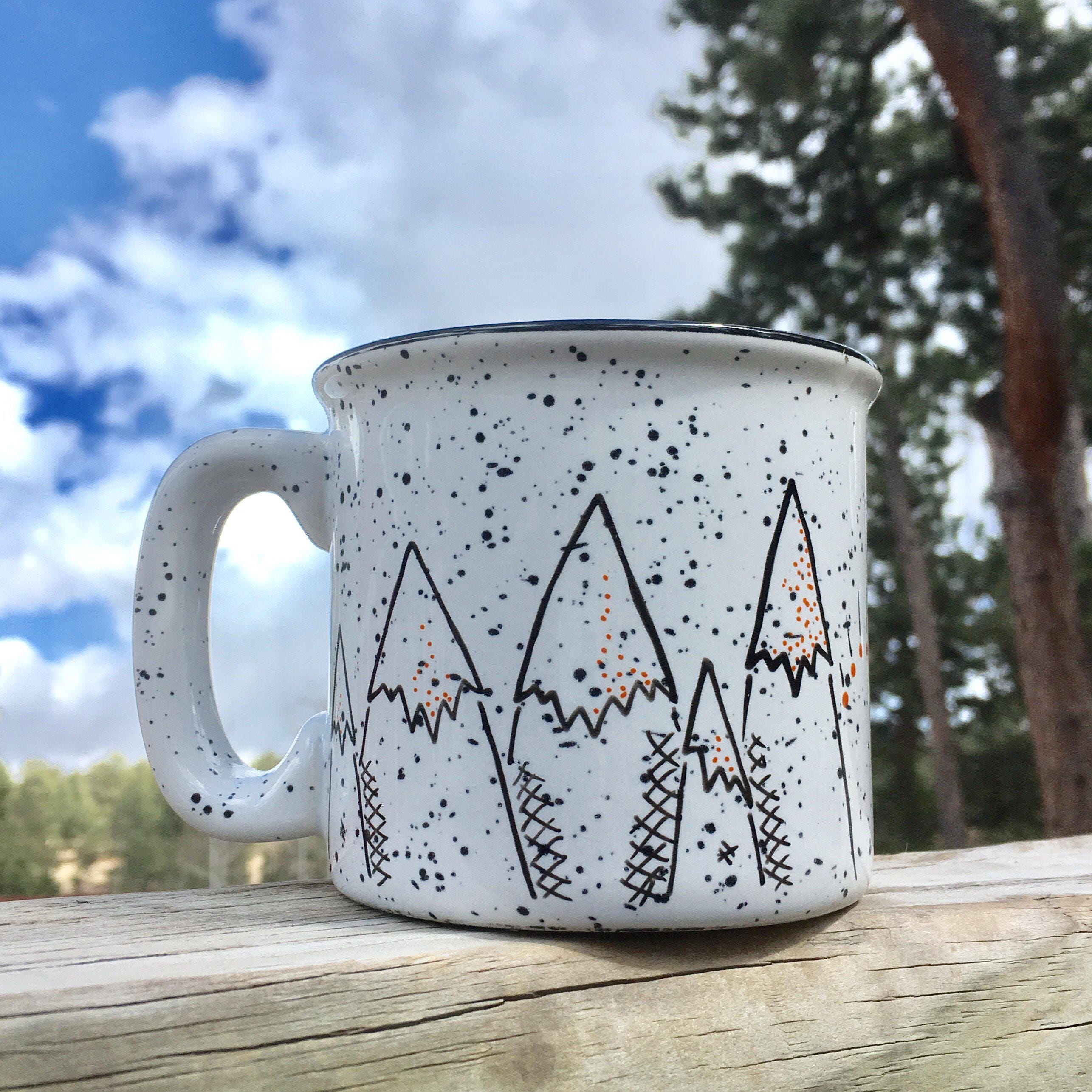 Mountain Mornings mug // camping mug // June Resolution