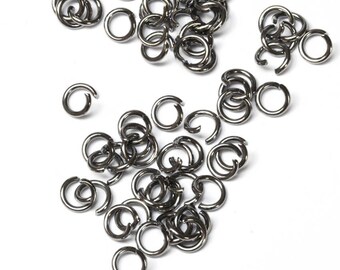 6mm Surgical Steel Jump Rings · 6mm Stainless Steel Open Jump Rings · Open Jump Ring · Quantity 250