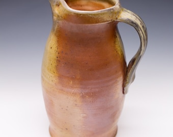 Wood Fired Porcelain Blend Pitcher - Shino Liner Glaze, 0514002