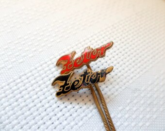 zZetor Badge, Zetor Tractor, Zetor pin, vintage Czecgolsovakia Pin, Vintage Zetor farm machinery