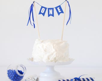 ONE cake topper for boy or girl - 20 colors to choose from -1st Birthday Cake Topper -Smash Cake Topper for First Birthday -ONE cake bunting