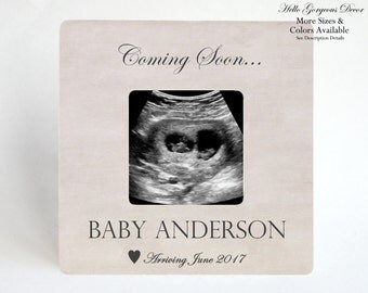 Pregnancy Announcement Picture Frame Ultrasound Frame Expecting Photo Frame Pregnancy Gift to Expecting Parents Mother Personalized Baby