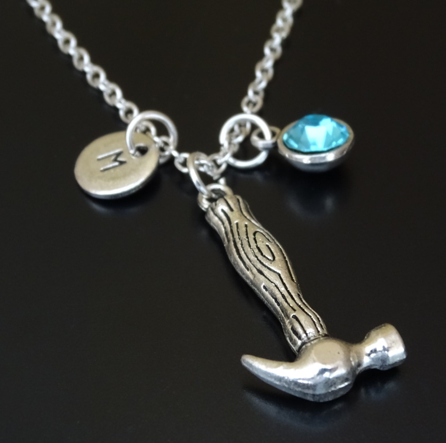 Hammer Necklace Hammer Charm Hammer Pendant Hammer Jewelry