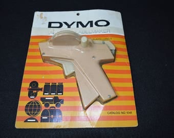 Vintage Dymo Home Labelmaker, 1960's Label Maker, Dymo 1/4" Tape Home Labelmaker with Original Packaging, Vintage Dymo Office Embossing Tool
