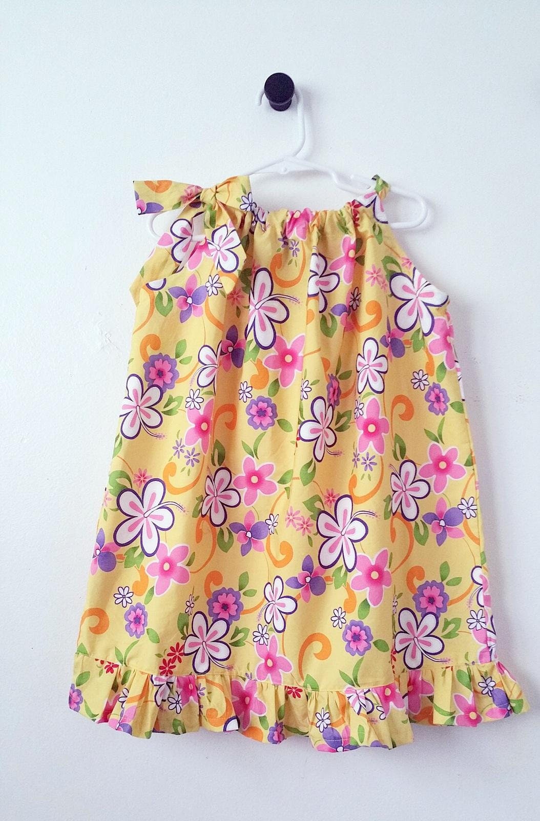 pillowcase girls toddler baby kids pillowcase dress hawaiian