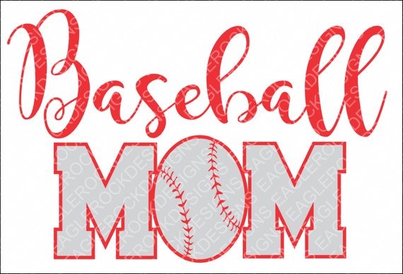 Download Baseball Mom SVG, DXF, EPS, Png Cut File for Cameo and ...