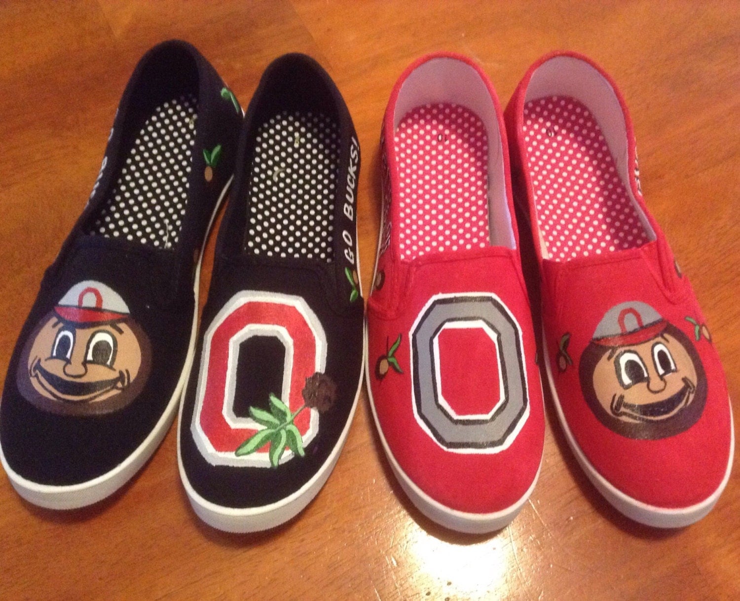 Women's Canvas Ohio State Shoes