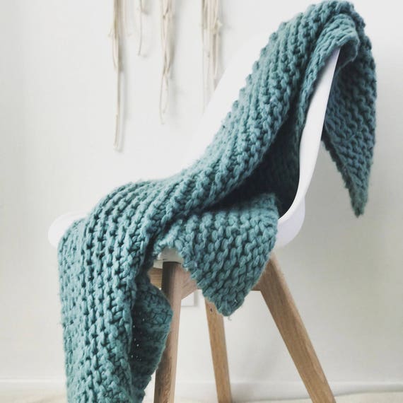 Decke stricken kit super chunky diy riesen von woolcouturecompany