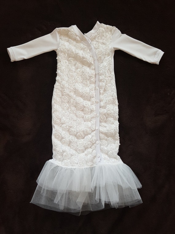 white gown baptism