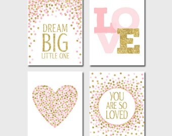 Gold nursery decor | Etsy