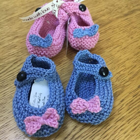 Knitted Baby Shoes Baby Shoes Knitted Baby Mary Jane Shoes