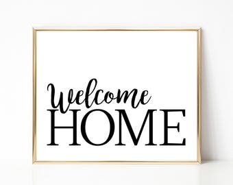 Adaptable image for welcome home printable Luscious image throughout welcome home printable
